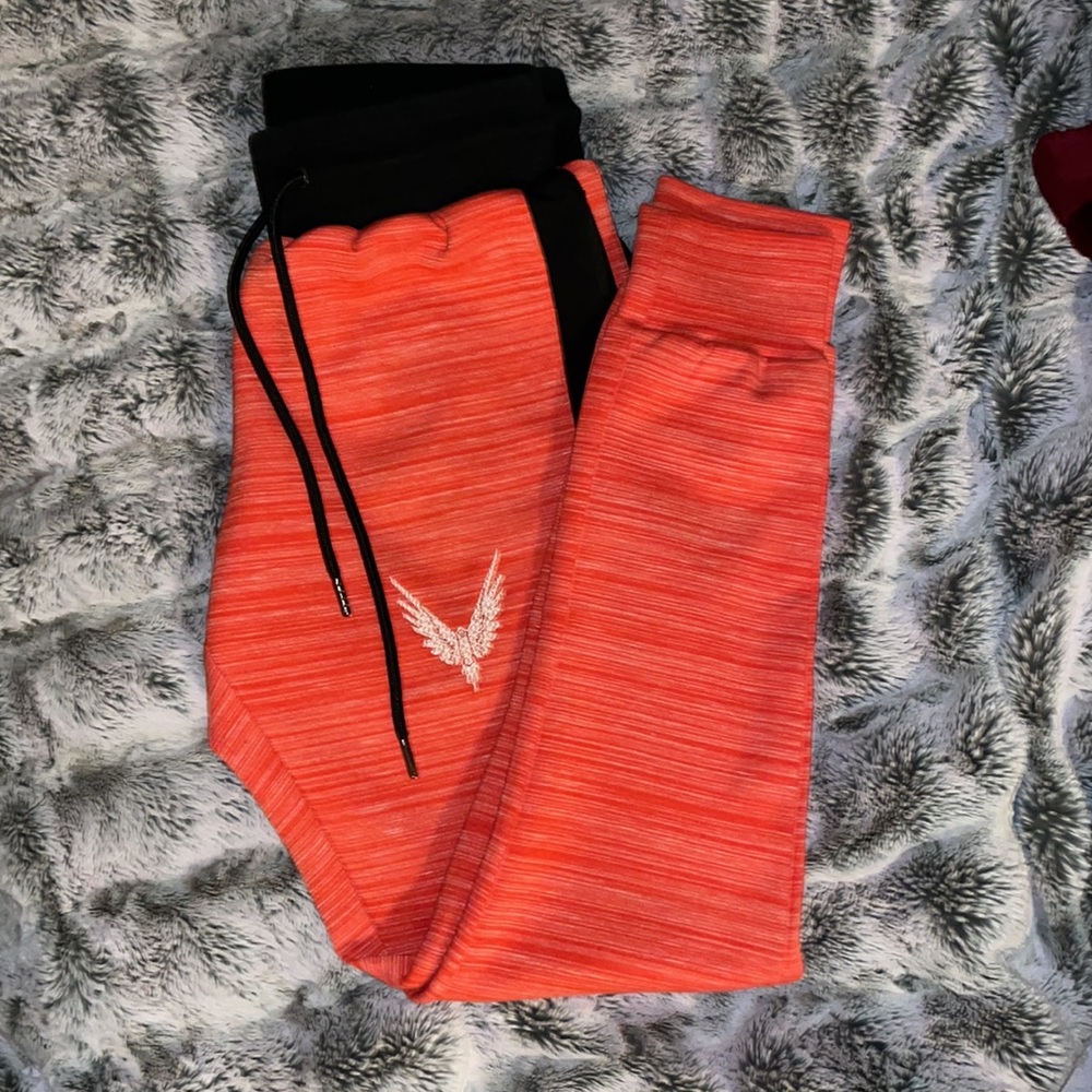 Red sweatpants